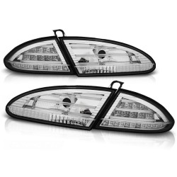 Feux arrière LED chromés pour SEAT LEON 06.05-09