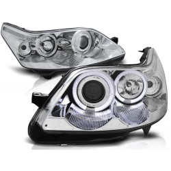 Phares CITROEN C4 04-10 ANGEL EYES CHROME