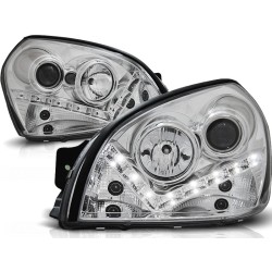 Phares HYUNDAI TUCSON 07.04-10 Feux de Jour Chrome