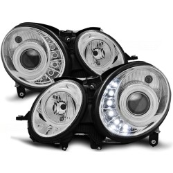 PHARES DIURNES CHROME pour MERCEDES W211 E-KLASA 05.06-09