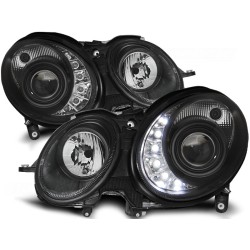 Phares Daylight Noir pour MERCEDES W211 E-KLASA 05.06-09