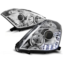 Phares NISSAN 350Z 03-05 D2S Feux de Jour Chrome