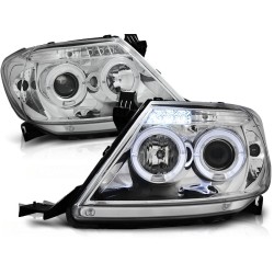 Phares TOYOTA HILUX 05-11 ANGEL EYES CHROME