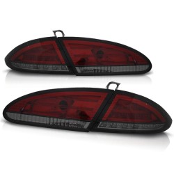Feux arrière LED rouge fumé pour SEAT LEON 06.05-09