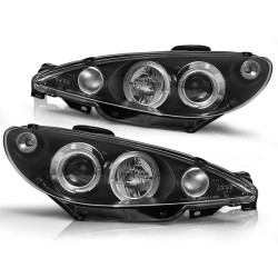 Phares PEUGEOT 206 10.98-02 ANGEL EYES NOIR