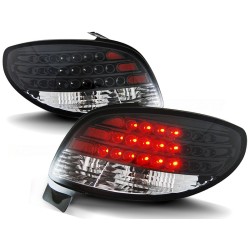 Feux arrière PEUGEOT 206 10.98- LED NOIR