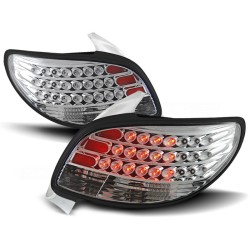 Feux arrière PEUGEOT 206 10.98- LED CHROME