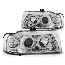 PHARES ANGEL EYES CHROME pour SEAT IBIZA / CORDOBA / POLO VARIANT, SEDAN 10.93-08.99