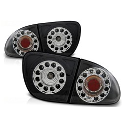 Feux arrière LED noirs pour SEAT LEON 04.99-08.04