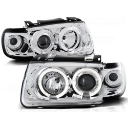 PHARES ANGEL EYES CHROME pour VW POLO 6N 10.94-09.99 HATCHBACK