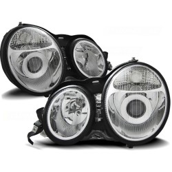 Phares chromés pour MERCEDES W210 E-KLASA 95-05.99
