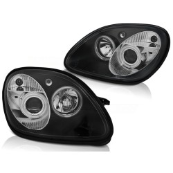 Phares Angel Eyes Noirs pour MERCEDES R170 SLK 04.96-04