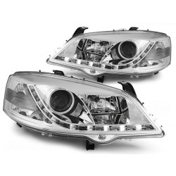 Phares OPEL ASTRA G 09.97-02.04 Feux de Jour Chrome