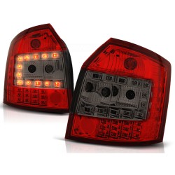 Feux arrière LED rouge fumé pour AUDI A4 10.00-10.04 AVANT