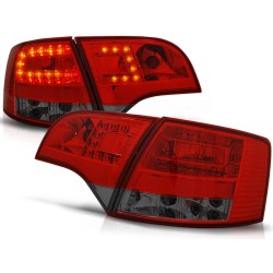 Feux arrière LED rouge fumé pour AUDI A4 B7 11.04-03.08 AVANT