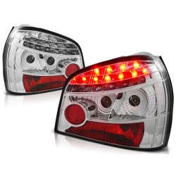 Feux arrière LED chromés compatibles AUDI A3 08.96-08.00
