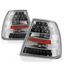 Feux arrière LED chromés compatibles VW Bora 09.98-07.05