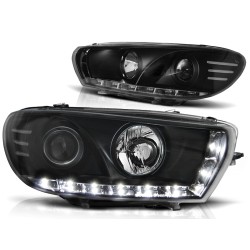 PHARES DAYLIGHT NOIR pour VW SCIROCCO 08-04.14