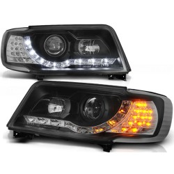 PHARES DAYLIGHT NOIR pour AUDI 100 C4 12.90-06.94
