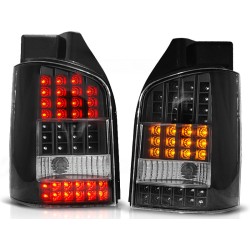 Feux arrière LED noirs compatibles VW T5 04.03-09