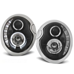 Phares Daylight Noir compatible BMW MINI (COOPER) 05.01-10.06
