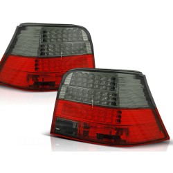 Feux arrière LED rouge fumé pour VW Golf 4 09.97-09.03