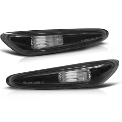 Clignotants latéraux noirs compatibles BMW E60 / E61 / E46 / X3