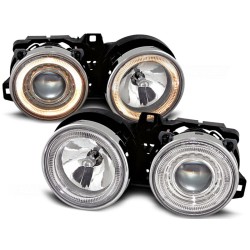 PHARES ANGEL EYES CHROME pour BMW E30 11.82-06.94