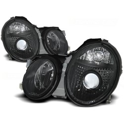 Phares noirs pour MERCEDES W208 CLK 03.97-04.02