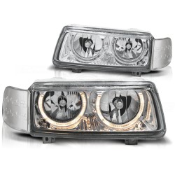Phares Angel Eyes Chrome pour VW Passat B4 11.93-05.97