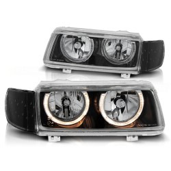 Phares Angel Eyes noirs compatibles VW Passat B4 11.93-05.97