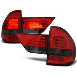 Feux arrière LED rouge fumé pour BMW X3 E83 01.04-06