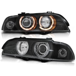 PHARES ANGEL EYES NOIRS pour BMW E39 09.95-06.03
