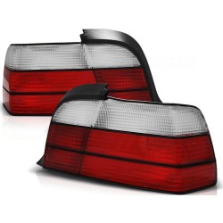 Feux arrière look sport rouge blanc pour BMW E36 12.90-08.99 Coupé