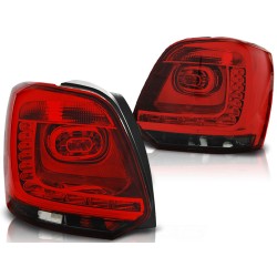 Feux arrière LED rouge fumé pour VW Polo 09-14