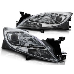 Phares MAZDA 6 II 10-12 Feux de Jour Chrome