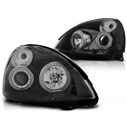 Phares RENAULT CLIO II 06.01-09.05 ANGEL EYES CCFL NOIR