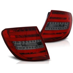 Feux arrière LED BAR rouge fumé pour MERCEDES C-KLASA W204 KOMBI 07-10