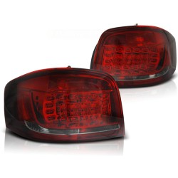 Feux arrière LED rouge fumé pour AUDI A3 08-12