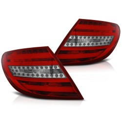 Feux arrière LED BAR rouge blanc pour MERCEDES C-KLASA W204 SEDAN 07-10