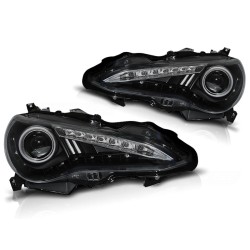 Phares TOYOTA GT86 12-16 NOIR TRU DRL
