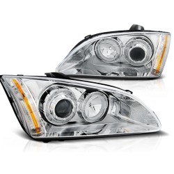 Phares FORD FOCUS II 09.04-01.08 ANGEL EYES CHROME