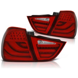 Feux arrière LED BAR rouges compatibles BMW E90 09-11