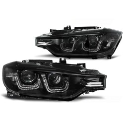 Phares U-LED Light Noir compatible BMW F30/F31 10.11 - 05.15