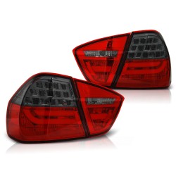Feux arrière LED BAR rouge fumé pour BMW E90 03.05-08.08