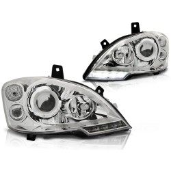 Phares TRUE DRL Chrome pour MERCEDES VITO W639 10.10-5.14