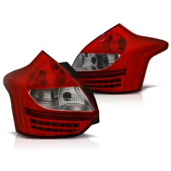 Feux arrière FORD FOCUS 3 11-10.14 HATCHBACK ROUGE BLANC LED