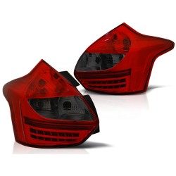 Feux arrière FORD FOCUS 3 11-10.14 HATCHBACK ROUGE FUMÉ LED