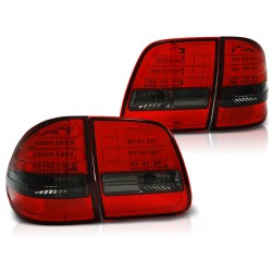 Feux arrière LED rouge fumé pour MERCEDES W210 95-03.02 KOMBI