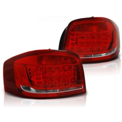 FEUX ARRIÈRE LED ROUGE BLANC pour AUDI A3 08-12